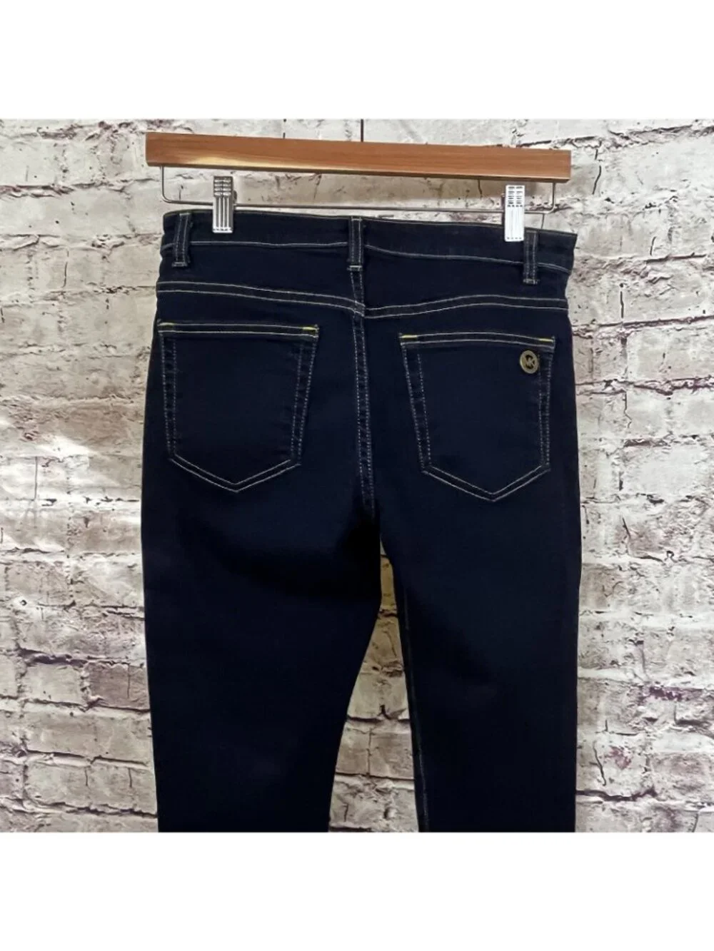 Michael Kors Izzy Skinny Dark Wash Ankle Crop Denim Jeans